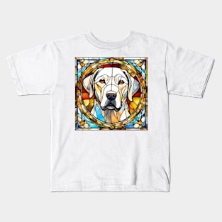 Stained Glass Labrador Retriever Kids T-Shirt